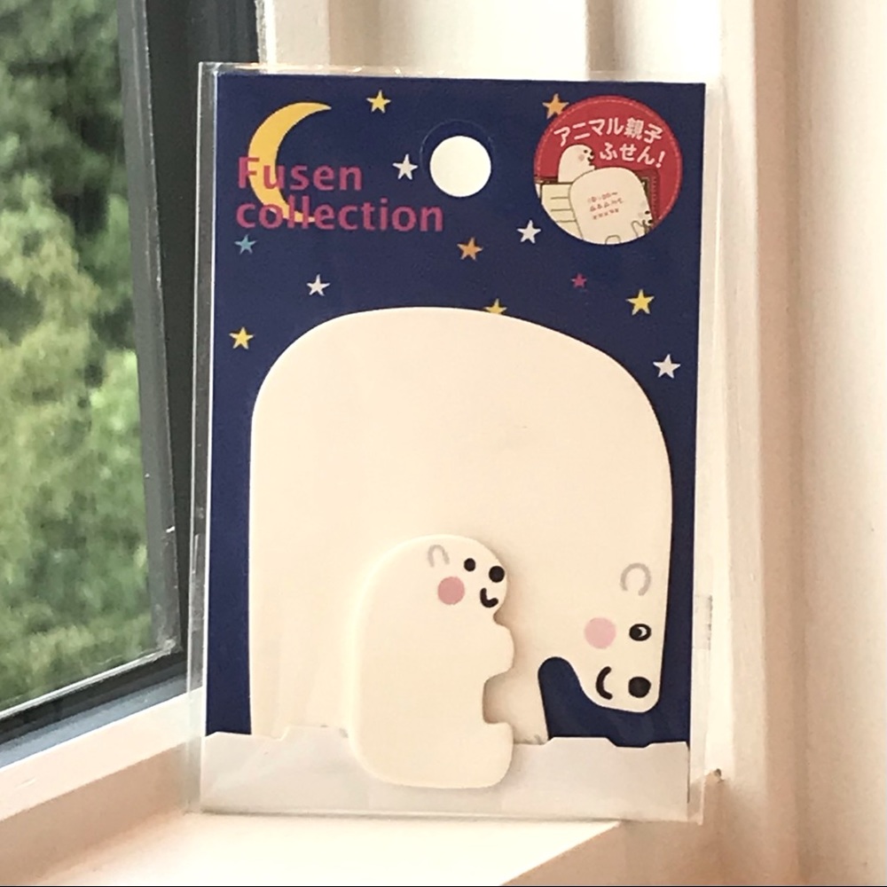 Fusen Sticky Notes Polar Bears Design